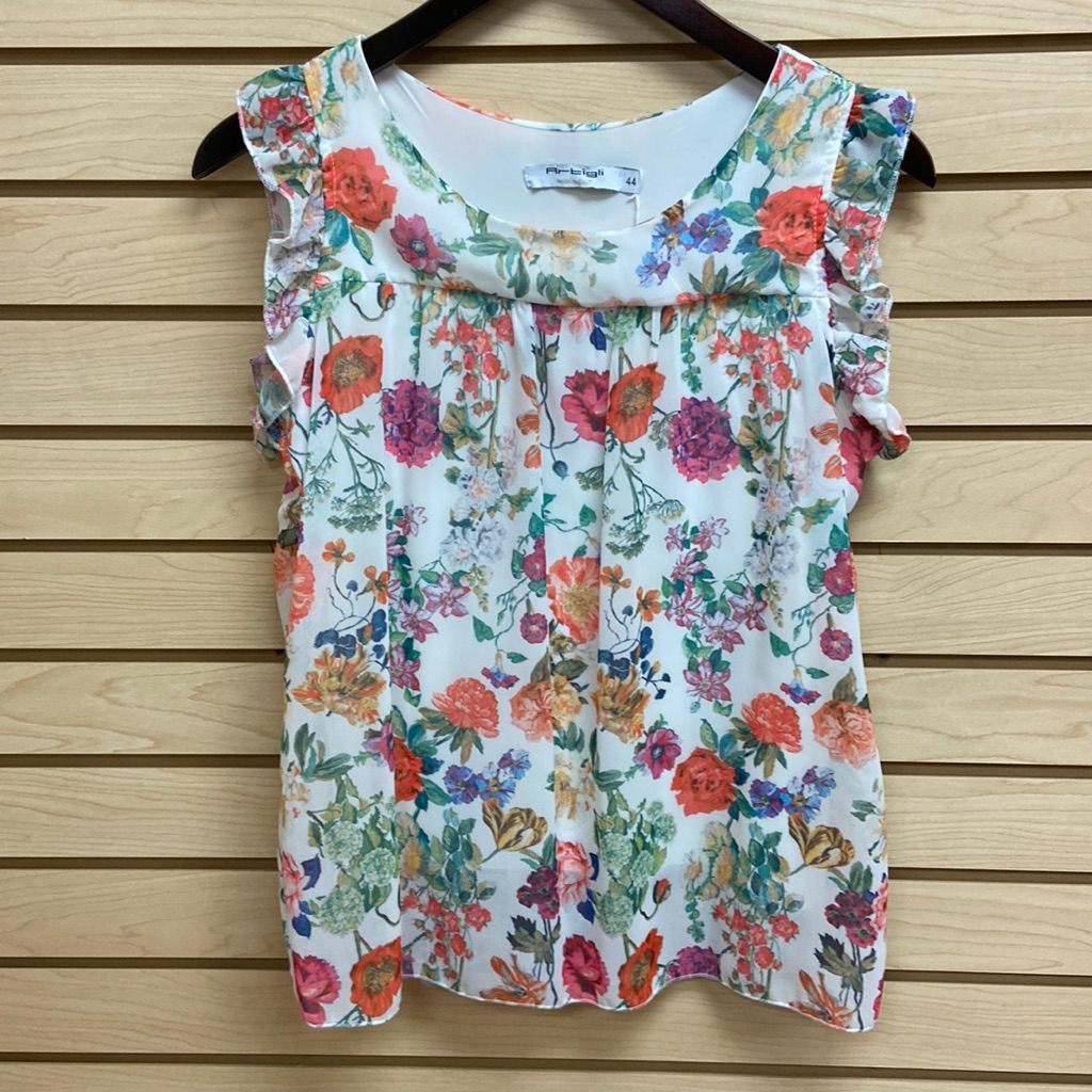 Artigli Fancy Blouse Top Size M Made In Italy Euro Size 44